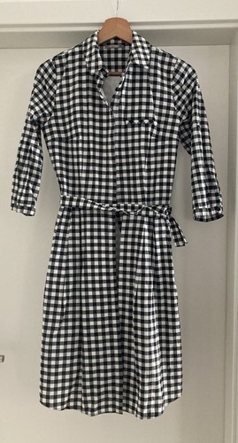 Kariertes kleid schwarz weiß - kariertes,