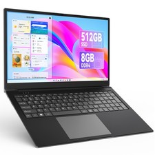 SGIN Laptop 15,6" 17,3" Intel i3 12GB 24GB RAM 512GB SSD