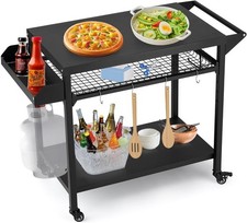 3-Regal BBQ Grill Cart mit Rad