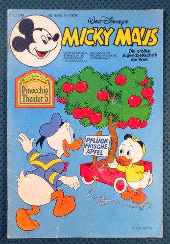 Micky maus 1978 heft - 1978, 40