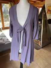 Street One leichte Long Strickjacke 36 lila Baumwolle