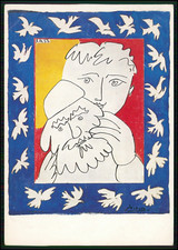 AK Einladung zur Eröffnung Käthe Kollwitz Pablo Picasso Kinder 1984 Zeichnungen