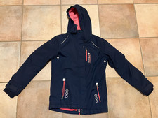 Raintex Outdoor Jacke für Mädchen Blau, Rosa gefüttert Gr. 158