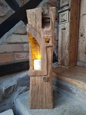 Windlicht Laterne Eiche 74cm