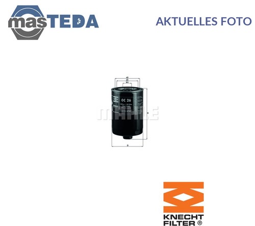 Motor ölfilter knecht - 26,