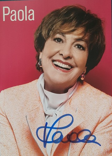 Paola felix autogrammkarte - paola,