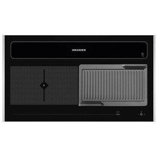 Oranier Flächen-Induktion 90cm KFL 2094 Dunstabzug Grillplatte Edelstahlleisten