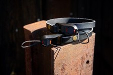 Kameragurt Leder, Schwarz