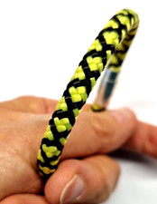 Segelseil Armband, Python 6 mm Schwarz-Gelb, Magnetverschluss