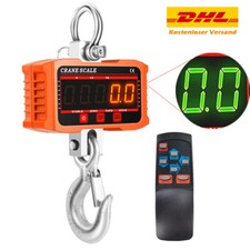 2000KG Profi Hängewaage Kranwaage Lastenwaage Waage LCD Batterie Industriewaage.