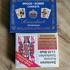 2 X Rommé Spielkarten  Neuwertig