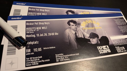 Konzertkarten pet shop boys - konzertkarten,