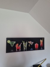 Cocktail Bild Auf Holz 90 Cm