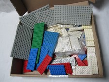 LEGO Platten - 60er / 70er Jahre ?? - Konvolut über 0,8 kg. (incl. Karton) !!