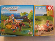 Ponnykoppel u. Kutsche kpl.  - Country 5457- Jubiläums Kompakt Set Playmobil