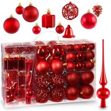101x Weihnachtskugeln Set