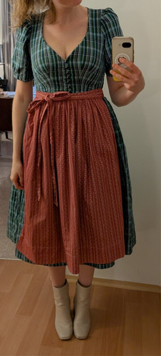 Vintage retro dirndl - dirndl, grün