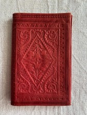 Portmonee Geldbörse Afrika rot Leder Handarbeit