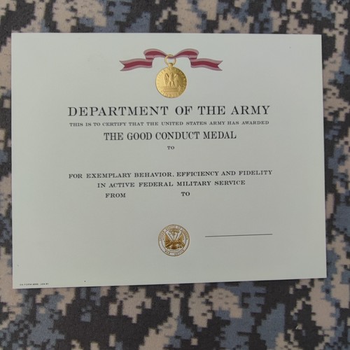 Army orden urkunde the good - the,