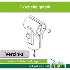 T-Schellen geteilt, verschiedene Größen