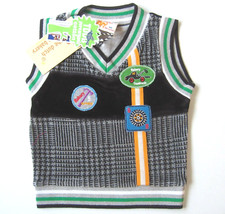 Pullunder Gr.86 Dutch Bakery NEU grau grün nicki velour OA Pullover baby