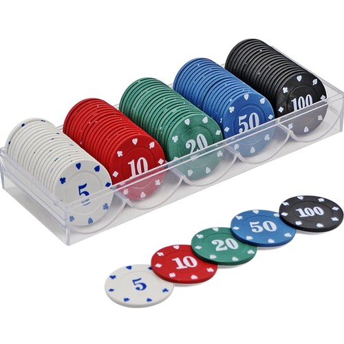 Poker chips set - poker, 100