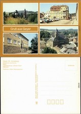 Geyer Wachtturm  Markt, Jugendherberge "Wilhelm Pieck", Übersicht 1989