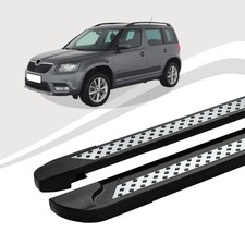 Trittbretter passend für Skoda Yeti ab Baujahr 05/2009-12/2017 VISO Schwarz mIt 