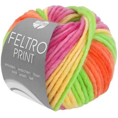 50g lana grossa - feltro, print