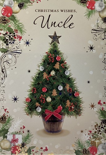 Onkel weihnachtskarte - onkel,
