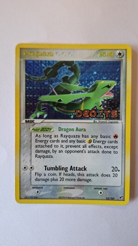 Rayquaza 107 deoxys rare - rayquaza, ex