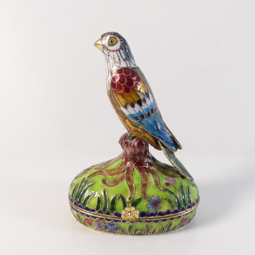 Cloisonne vogel schatulle - cloisonne,