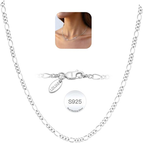 925 silber figarokette für - figarokette,