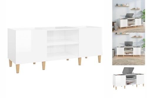 Plattenschrank hochglanz weiß - plattenschrank, hochglanz-weiß