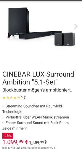 Teufel cinebar lux set - , +