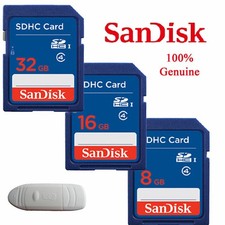 SanDisk 4GB 8GB 16GB 32GB 64GB SD SDHC Standard Class4 Flash Karte Speicherkarte