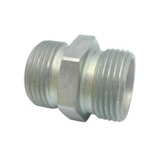 Hydraulikverschraubung Gerader Verbinder G GV Doppelnippel Stutzen metrisch L S