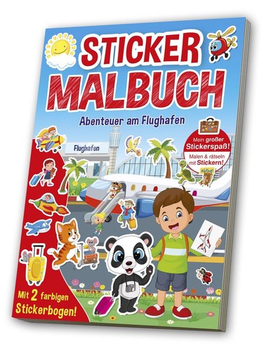Mal stickerbuch flughafen - &,