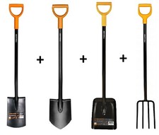SOLID SET FISKARS 131413 + 131403 + 132403 + 1003458 SPATEN GABEL SCHIPPE GARTEN
