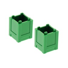2x Lego Container 2x2x2 grün