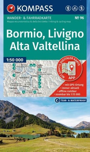 Kompass wanderkarte 96 - /,