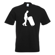Müllmann Tonne Figur T-Shirt Motiv bedruckt Funshirt Design Print 
