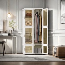 Garderobenschrank Kleiderschrank Flurschrank Schrank mit Tür Mehrzweckschrank -