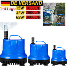 15/45/65W Tauchpumpe Schmutzwasserpumpe 240V Wasserpumpe Kellerpumpe Gartenpumpe
