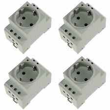 Steckdose mit LED für Hutschiene Zählerschrank Einbausteckdose Verteiler 230V16A