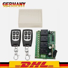 4-Kanal-DC 12V Wireless Funk-Fernbedienung Schalter 2 Handsender + Empf?nger DHL