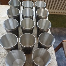 Zinn Becher  16 Stück,  11