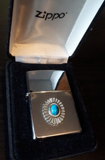 limited edition zippo benzin feuerzeug Sammlungsauflösung - türkis slim pueblo