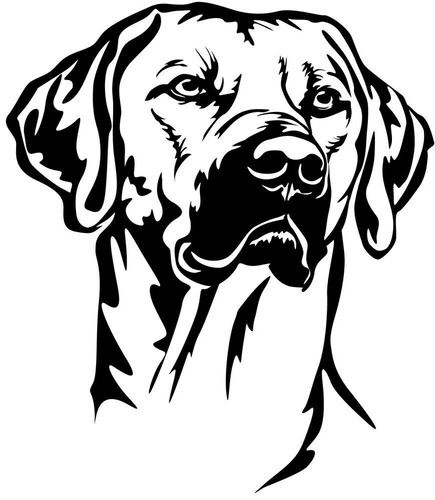 Rhodesian ridgeback aufkleber - ridgeback,