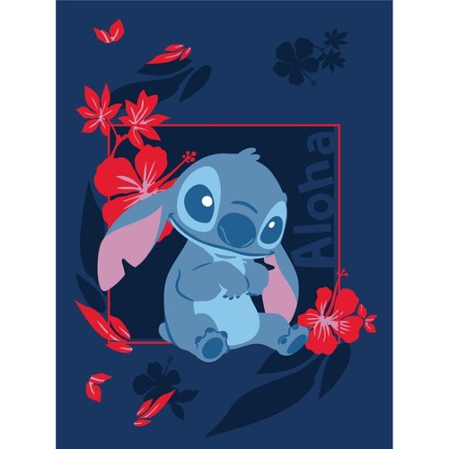 Disney stitch flanel blanket - stitch,
